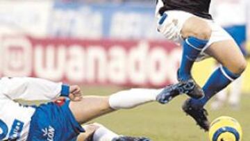 <b>CEREBRO. </b>En las botas de De la Peña se gestó el gol que le daba la victoria al Espanyol.