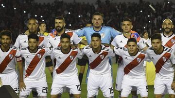 Formación de River hoy contra Boca en el Superclásico