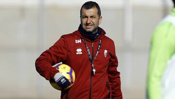 Diego Mart&iacute;nez durante un entrenamiento.