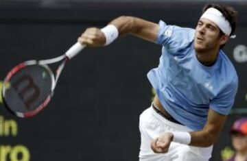 7. Juan Martín del Potro es el sexto jugador más alto del circuito también con 1,98 metros.