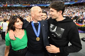 Zidane y su familia.