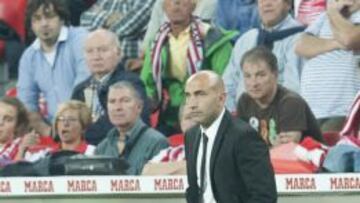 Abelardo durante el partido contra el Athletic.