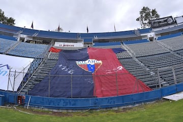 Así lució el Estadio Azul durante el partido entre Atlante y Leones Negros de la Liga de Expansión.