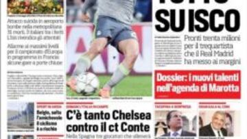 Portada del Corriere dello Sport.