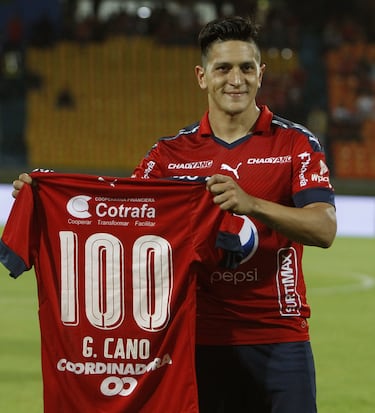 El partido 100 de Cano con el DIM en febrero de 2018