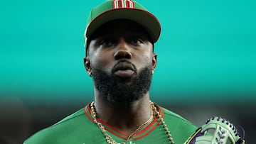 HOUSTON, TEXAS - MARCH 06: Randy Arozarena #56 of the Mexico looks on after the fourth inning against Great Britain during the 2026 World Baseball Classic Pool B game at Daikin Park on March 06, 2026 in Houston, Texas. Kenneth Richmond/Getty Images/AFP (Photo by Kenneth Richmond / GETTY IMAGES NORTH AMERICA / Getty Images via AFP)