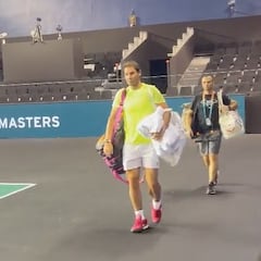 Nadal ya se entrena en París