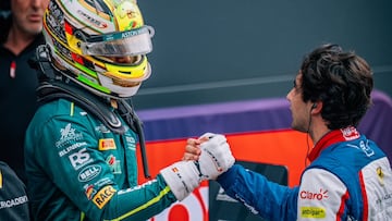 Mari Boya felicitando a Rafael Camara