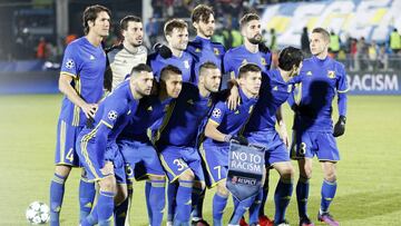 El once del Rostov en el partido de ida ante el Atlético.