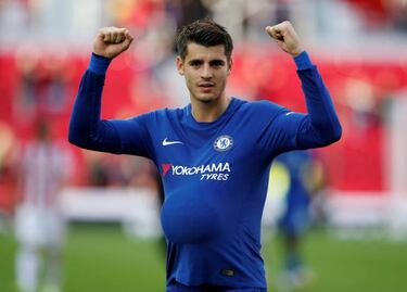 La celebración de Morata causa rumores de embarazo