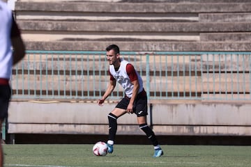 Lapeña, en el entrenamiento