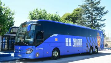 El autobús del Real Zaragoza para la temporada 2023-24.