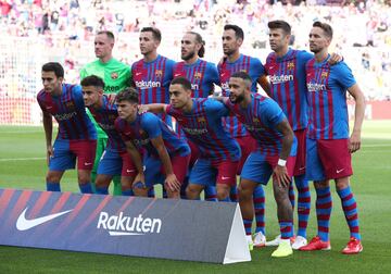 Once inicial del Barcelona 