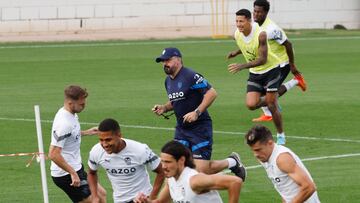 Gattuso en un entrenamiento con el Valencia.
