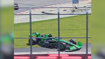 No obstante, decidió reincorporarse a la pista derrochando habilidad al volante.