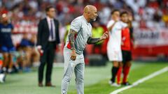 Sampaoli, durante el partido.