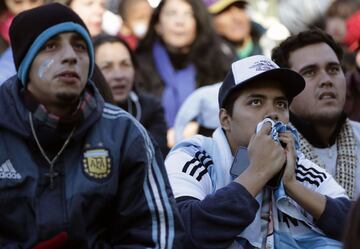 Los rostros de Argentina tras el empate con Islandia