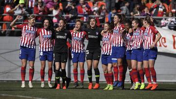 Jugadoras del Atlético.