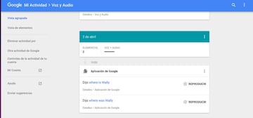 Registros, entradas y archivos. Lo que Google guarda de nosotros