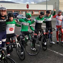 Landa se entrena con los chicos de la Fundación Euskadi