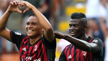 Carlos Bacca quiere seguir anotando en la Serie A con el Milan