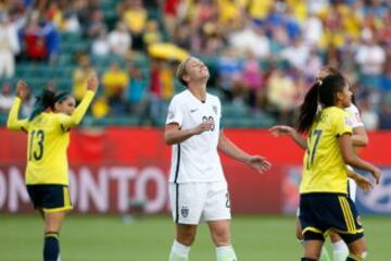 Colombia disputó cuatro partidos en Canadá 2015; ganó uno, empató otro y perdió dos.