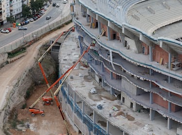 La conclusión de la cubierta exterior del estadio está prevista para el 23 de abril de 2027.