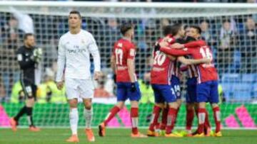 Cristiano, tras el gol de Griezmann.