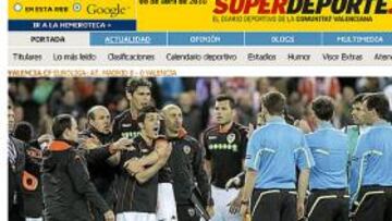 Indignación en la prensa valenciana por el arbitraje de Meyer