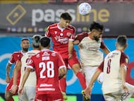 Futbol, Nublense vs Deportes la Serena
Septima fecha, campeonato Nacional Liga de Primera 2026.
El jugador de Núblense Giovanny Avalos es fotografiado celebrando haber convertido el gol durante el partido de primera division disputado en el estadio Nelson Oyarzun de Chillan, Chile.
15/03/2026
Jose Robles/Photosport
Soccer, Nublense vs Deportes La Serena
Matchday 7, 2026 Chilean First Division Championship.
Núblense player Giovanny Avalos is photographed celebrating scoring a goal during the first division match played at the Nelson Oyarzun Stadium in Chillán, Chile.
March 15, 2026
Jose Robles/Photosport