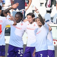 Moise Kean es un espectáculo: hat-trick con ayuda de David De Gea para que sueñe la Fiorentina