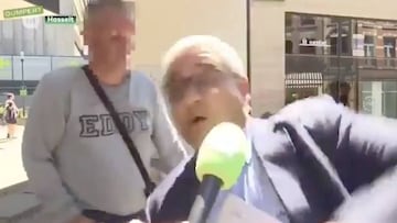 Ciclista ebrio atropella a alcalde belga en plena entrevista