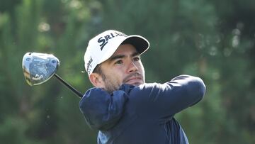 INCHEON, SOUTH KOREA - OCTOBER 24: Ivan Cantero of Spain tees off on the 11th hole on day one of the Genesis Championship 2024 at Jack Nicklaus GC Korea on October 24, 2024 in Incheon, South Korea. (Photo by Chung Sung-Jun/Getty Images)