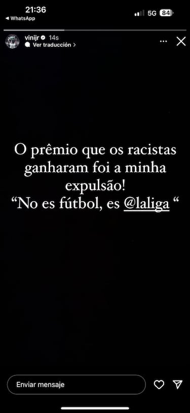Vinícius hits out after alleged abuse: “It’s not football, it’s LaLiga”