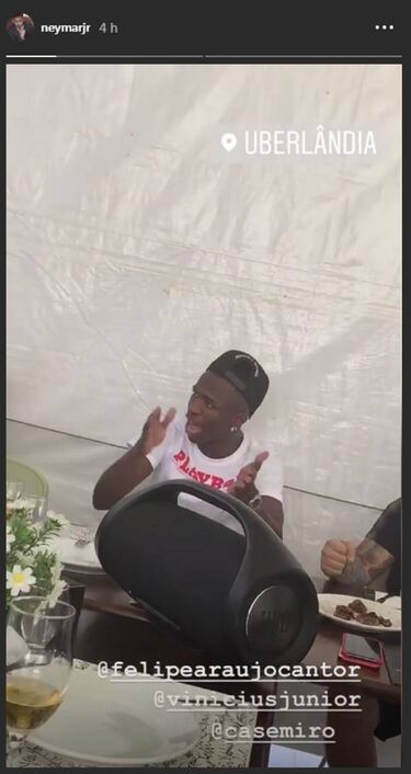 Vinicius y Neymar: encuentro en Brasil y fotos en sus redes
