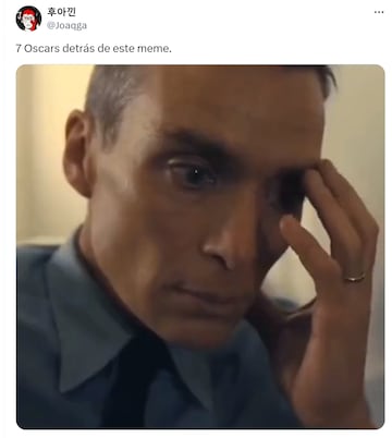 Cillian Murphy, protagonista de los mejores memes de los Oscar