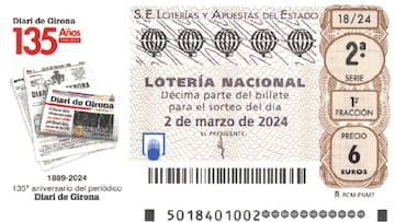 Lotería Nacional: comprobar los resultados del sorteo de hoy, sábado 2 de marzo