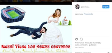 Los memes de la boda de Messi y Antonella