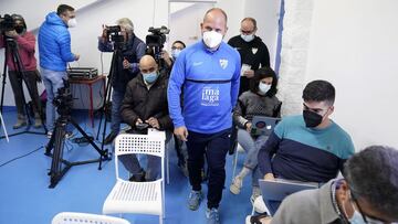 Jos&eacute; Alberto, justo antes de comparecer ante los medios en la previa de Copa.