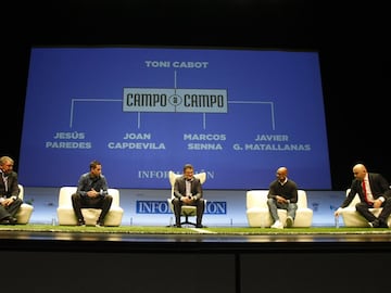 Jesús Paredes, Joan Capdevila, Toni Cabot, Marcos Senna y Javier Matallanas.