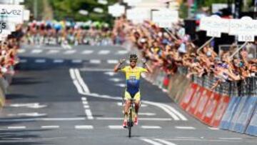 Rogers, por delante del pelotón.