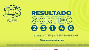 Resultados Lotería Tris Extra hoy: ganadores y números premiados | 24 septiembre