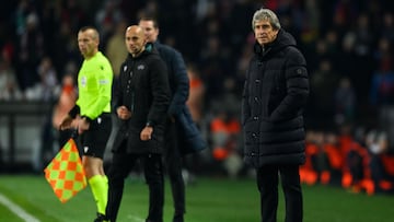 Manuel Pellegrini, en el partido.