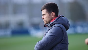 Lisci durante el entrenamiento de esta mañana.