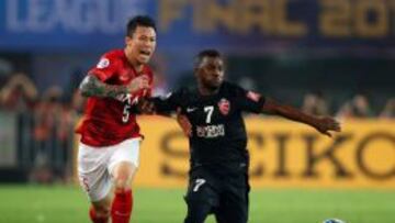 Imagen del partido de vuelta de la final de la Champions de Asia entre el Guangzhou Evergrande y el Al Ahli.