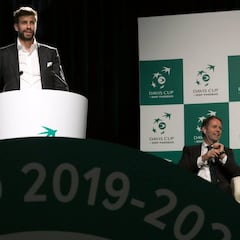 Piqué trató de justificar la falta de Federer, Djokovic y Zverev