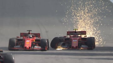 Revista de prensa italiana tras chocarse los Ferrari en Brasil