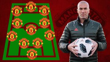 El lujoso XI del Manchester United si llegara Zidane
