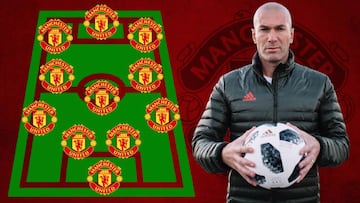 El lujoso XI del Manchester United si llegara Zidane