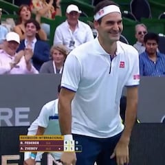 La genial reacción de Federer a una petición que causó risas